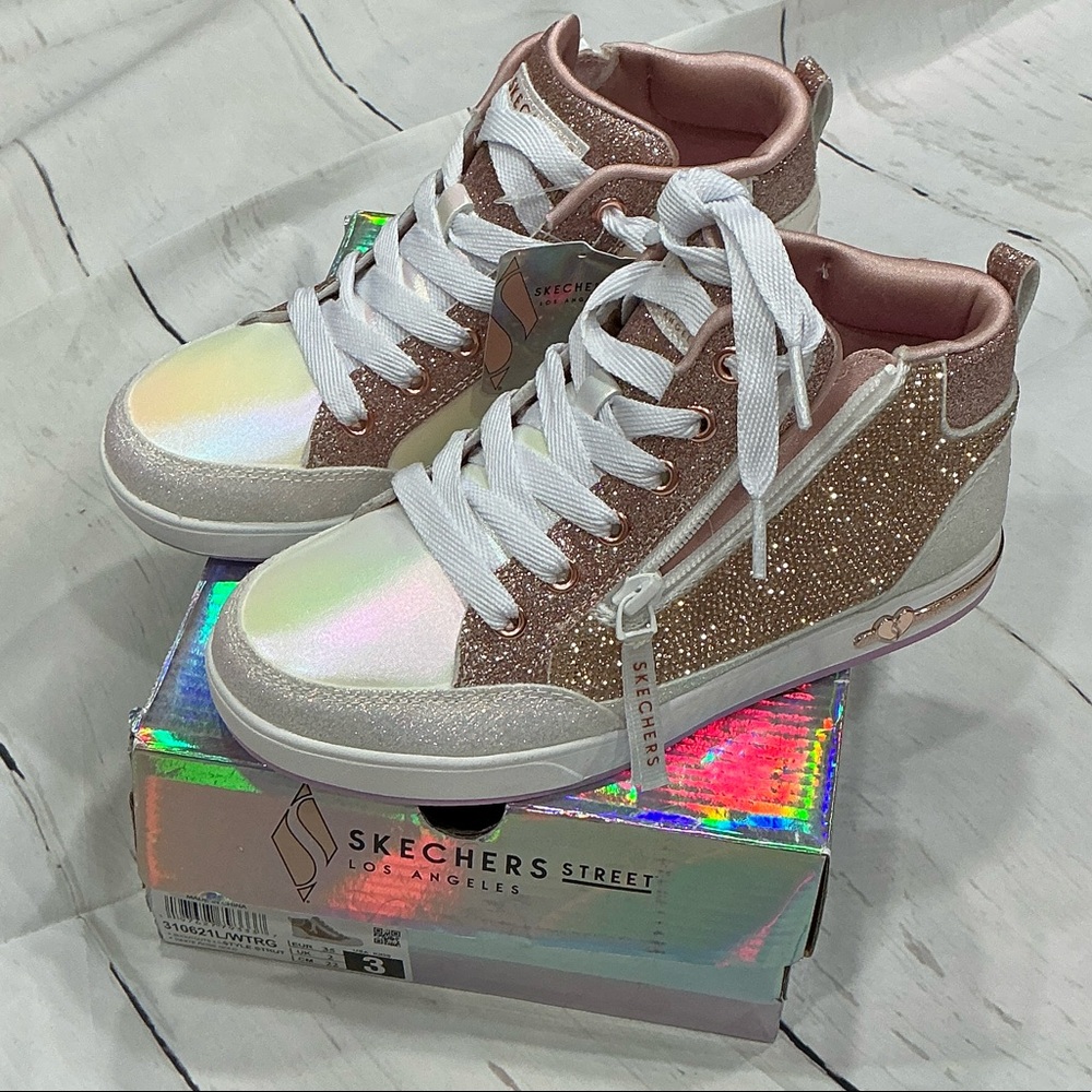 Skechers Iridescent Glitter High-Tops